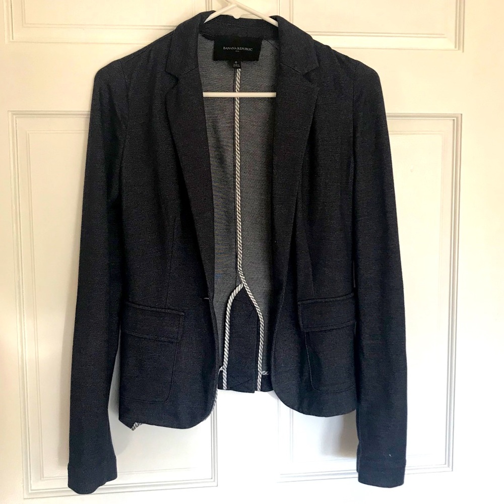 Banana Republic soft denim blazer